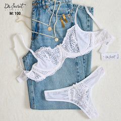 مجموعة حمالة صدر دانتيل غامضة