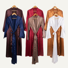 Satin long robe