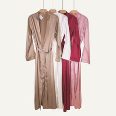 Satin long robe