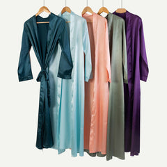 Satin long robe