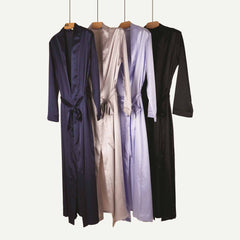 Satin long robe
