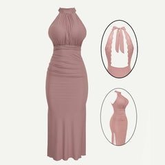 فستان ضيق بدون ظهر