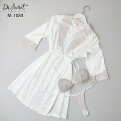 Robe with Bra & Panty Set