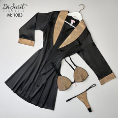 Robe with Bra & Panty Set