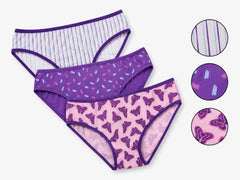 Floral Cotton Bikini 3-Piece Set- M