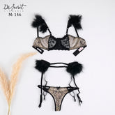 Fur gartier set