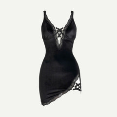 Tempting velvet babydoll