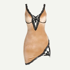 Tempting velvet babydoll