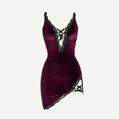 Tempting velvet babydoll