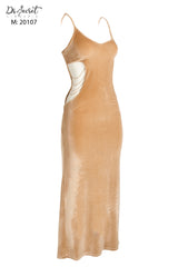 فستان مخمل ناعم