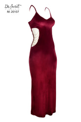 smooth velvet dress