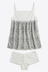 Ivory Whisper Lace Set
