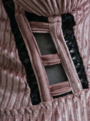 Ribbed Velvet Babydoll