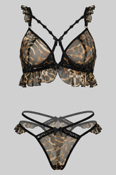 Shy tiger bra set