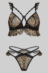 Shy tiger bra set