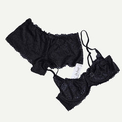 classic lace bra set