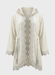 Elegant Lace Bathrobe Set