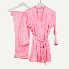 Basic satin pj - 3 pcs