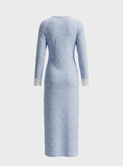 Elegant Floral Home Abaya