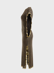 Striped Elegance Abaya