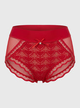 Heart Lace High-Waist Panty