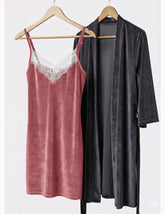 Signature Velvet Robe & Nightshirt