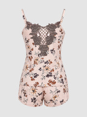 Floral Lace Short Pajama