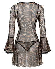 Wild Elegance Sheer Babydoll Set