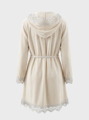 Elegant Lace Bathrobe Set