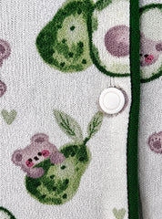 Cute Avocado Pajama Set