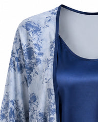 Blue Satin Elegance