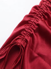 One-Shoulder Satin Dress