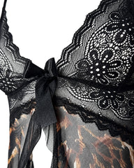 Midnight Leopard Babydoll