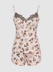 Floral Lace Short Pajama