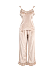 Champagne Velvet Set