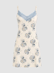 Blue Lace Night Dress