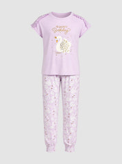 Lavender Swan Pajama