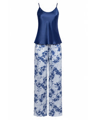 Blue Satin Elegance