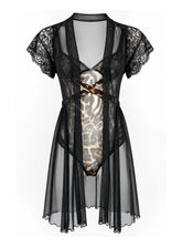 Sheer Jumpsuit & Robe Set