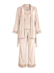 Champagne Velvet Set