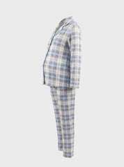 Maternity Check Pajama Set