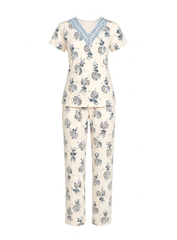 Blue Blossom Pajama Set