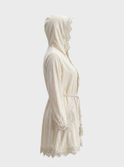 Elegant Lace Bathrobe Set