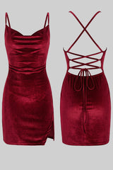 Velvet Bodycon Mini Dress