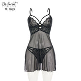 Mesh and Floral lace Nightie