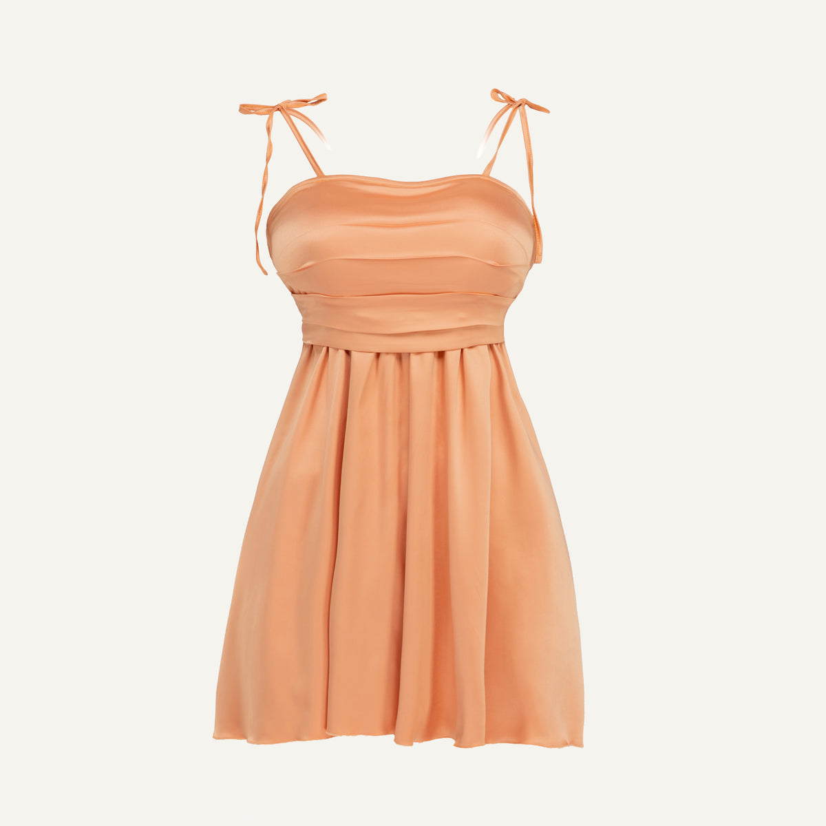 Short satin dress