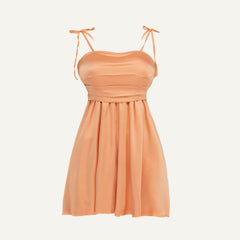 Short satin dress