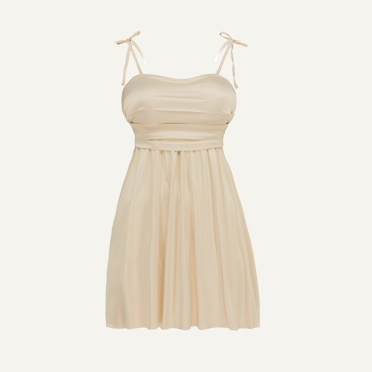 Short satin dress
