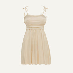 Short satin dress