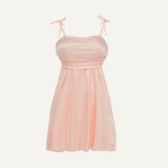 Short satin dress